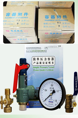 安全閥，壓力表，排污閥